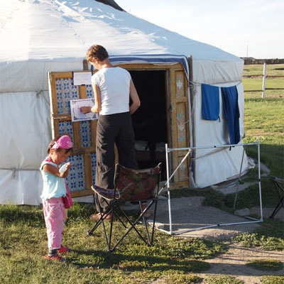 La oveja Pepi en Mongolia